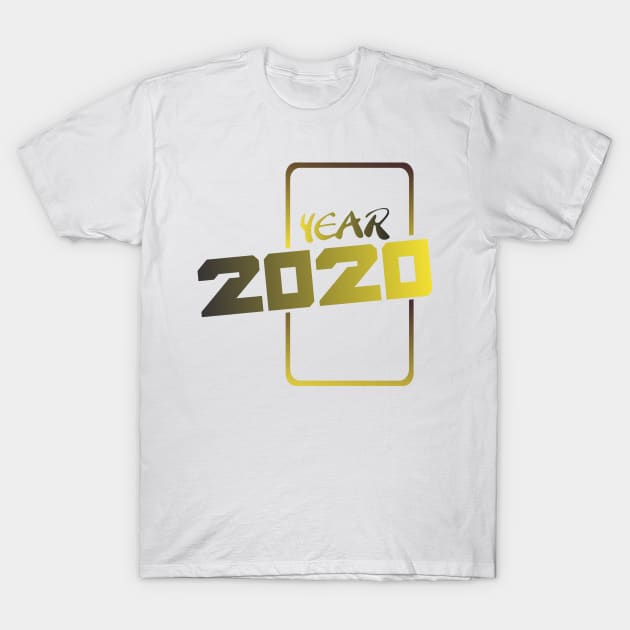 Showcase Step-out year 2020 Design Yellow Gradient T-Shirt by cusptees